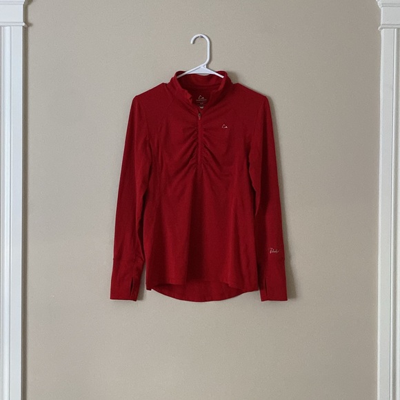 Paradox Dry Release Fresh Guard Merino Blend Workout Red Sweater - Picture 4 of 10